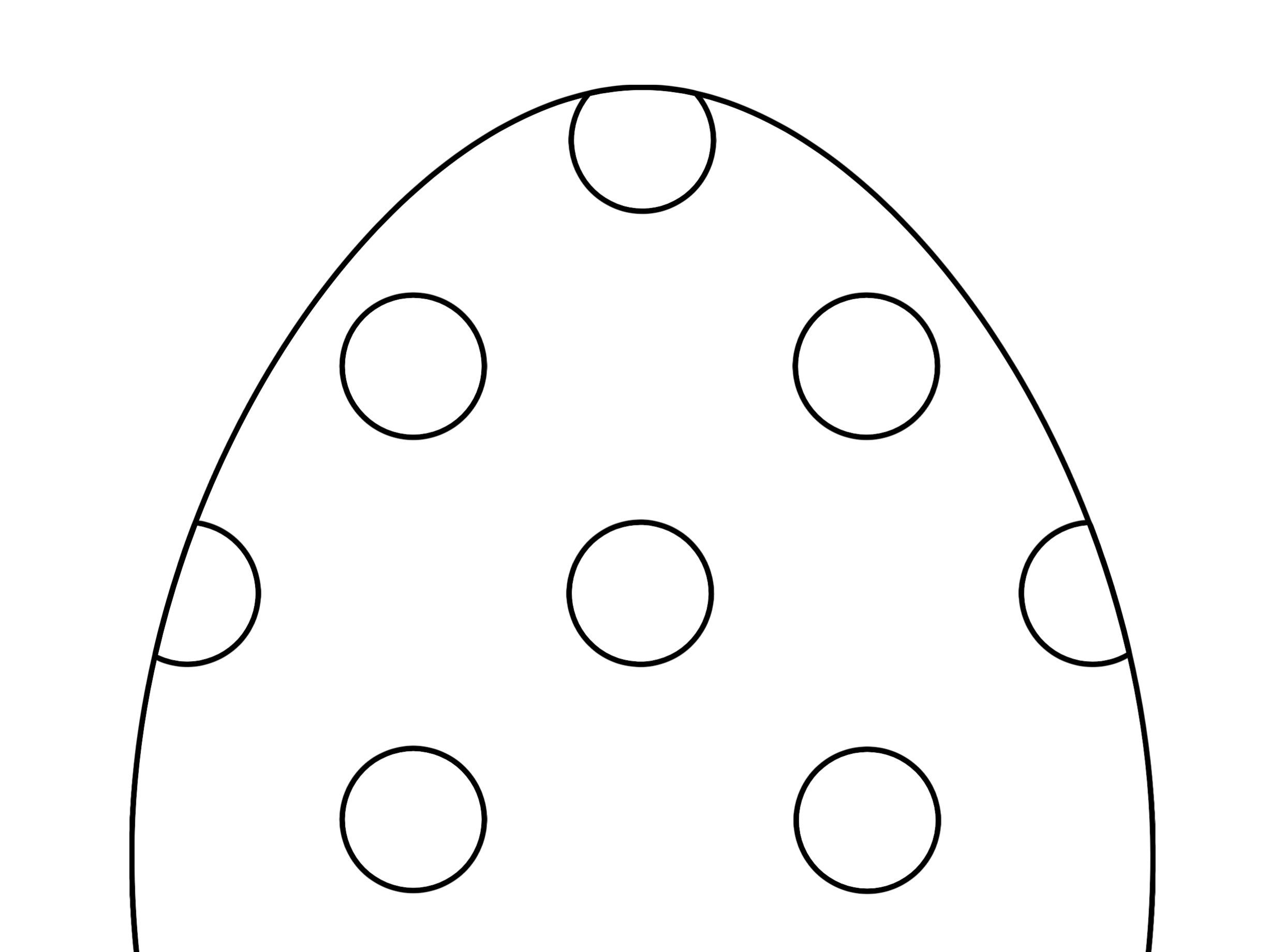 Spotted Easter Egg Coloring Page