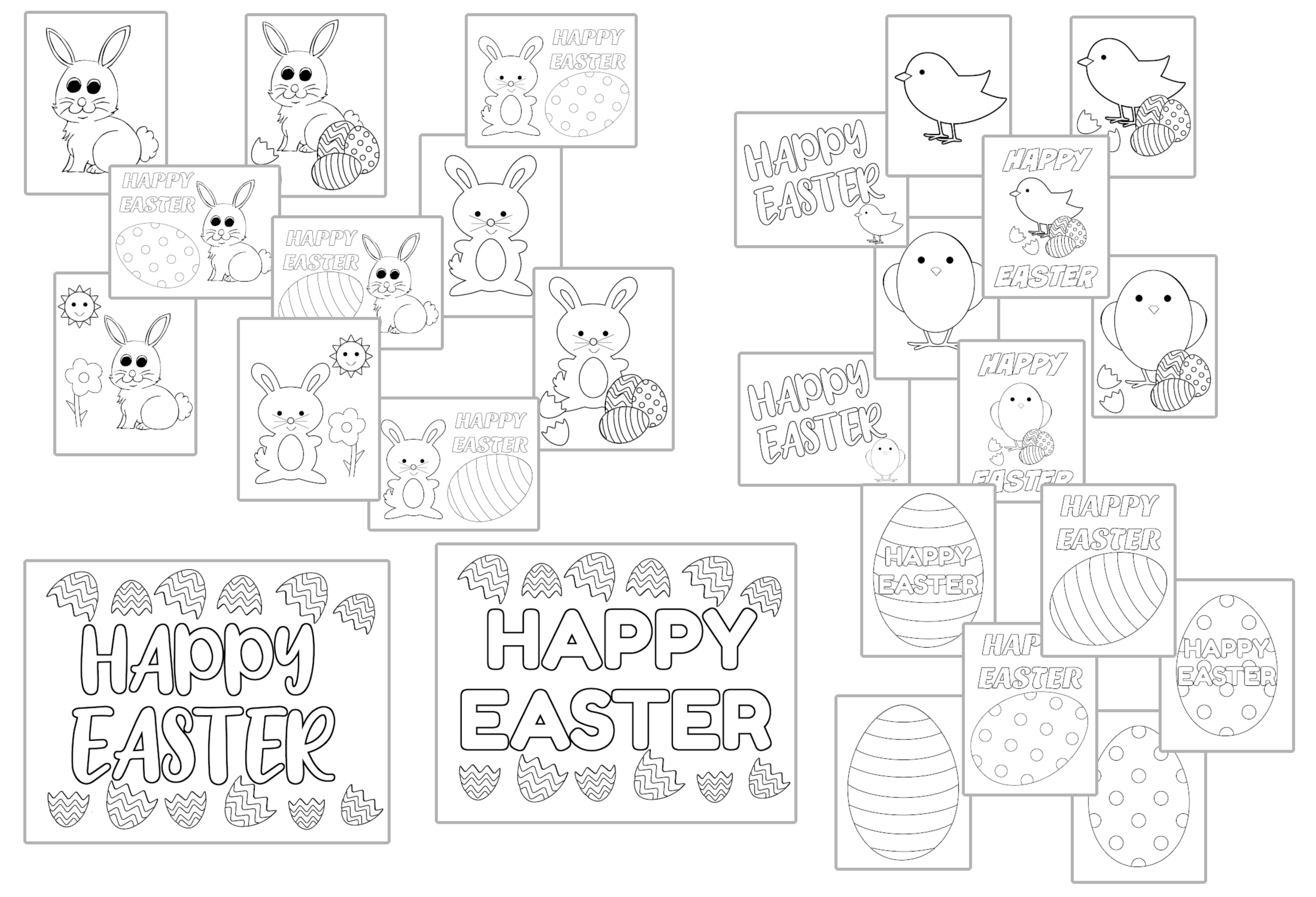 Easter Coloring Pages Pack