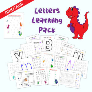Dinosaur Letter Learning Pack
