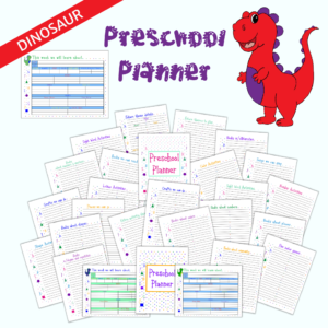 Dinosaur Preschool Planner