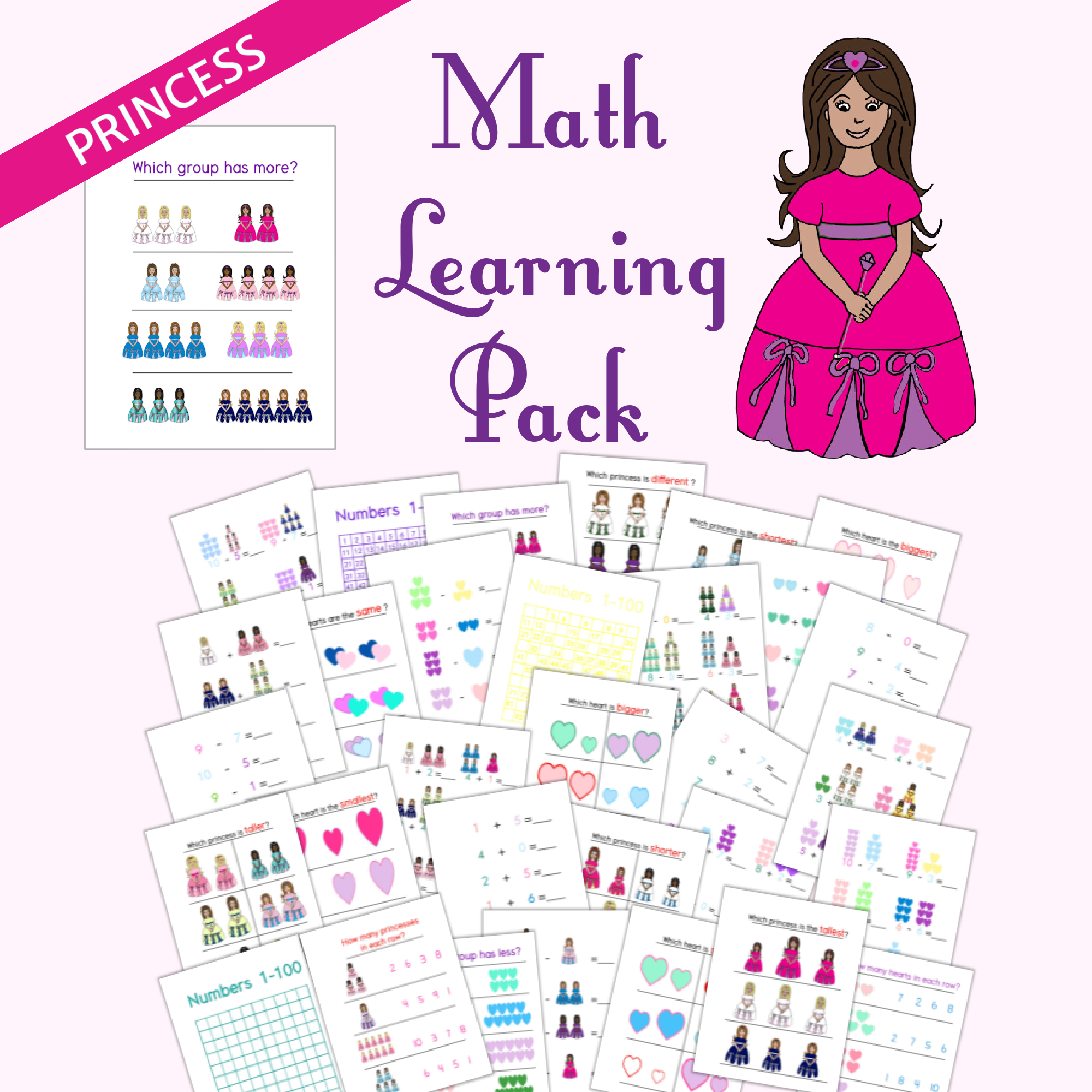 Princeon Level Math Problems Princess Math Pack | No, YOU Need To Calm Down!