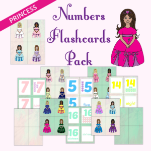 Princess Number Flashcards