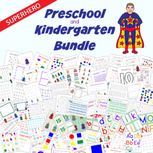 Superhero Preschool and Kindergarten Bundle