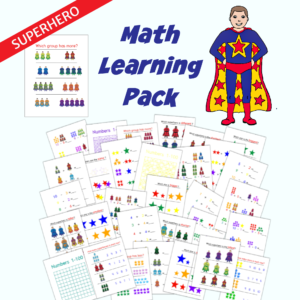 Superhero Math Worksheet Pack