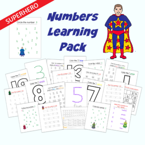 Superhero Math Worksheet Pack
