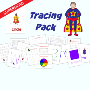 Superhero Tracing Pack